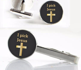 Jesus Clips & Cuff-links Set