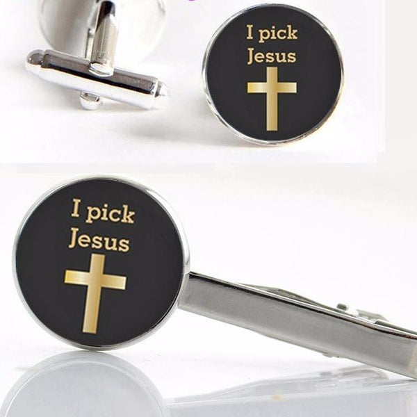 Jesus Clips & Cuff-links Set