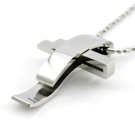 Stainless Steel Cross Pendant Necklace