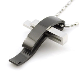 Stainless Steel Cross Pendant Necklace