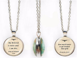 Dome Bible Verse Pendant Jewelry