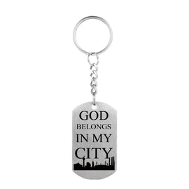Inspirational Engraved Quotes Dog Tag Pendant