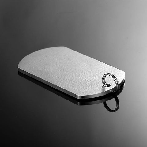 Inspirational Engraved Quotes Dog Tag Pendant