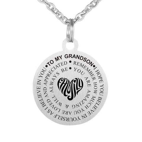 Inspirational Engraved Pendant Jewelry