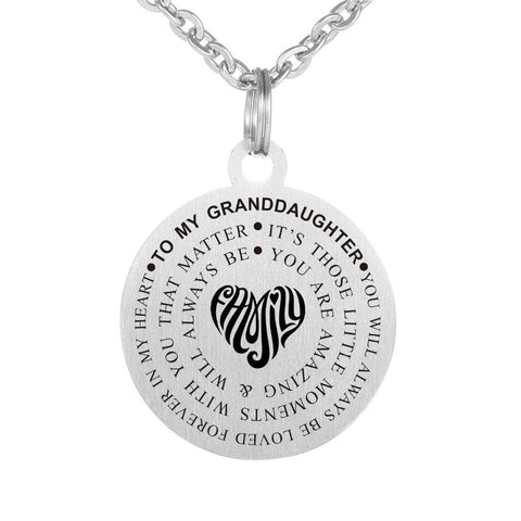 Inspirational Engraved Pendant Jewelry