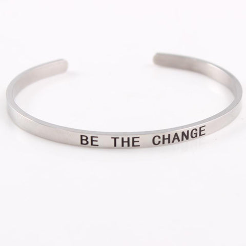 Inspirational Quote Cuff Bracelet