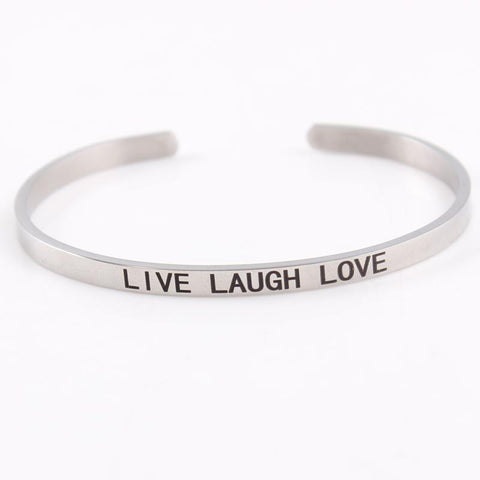 Inspirational Quote Cuff Bracelet