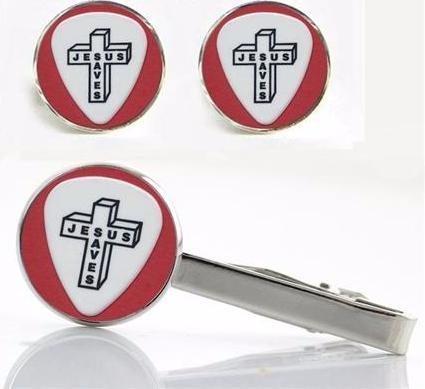 Jesus Clips & Cuff-links Set