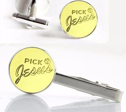 Jesus Clips & Cuff-links Set