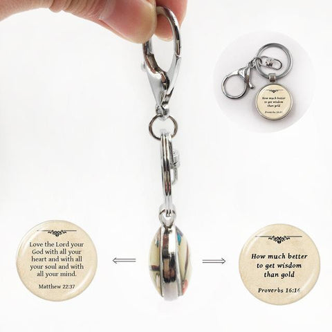 Dome Bible Verse Pendant Jewelry