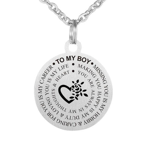 Inspirational Engraved Pendant Jewelry