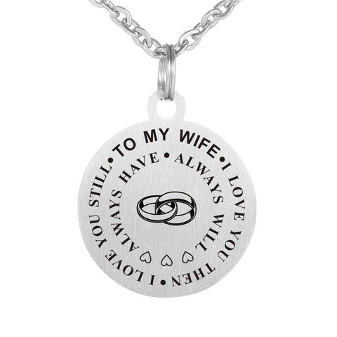 Inspirational Engraved Pendant Jewelry