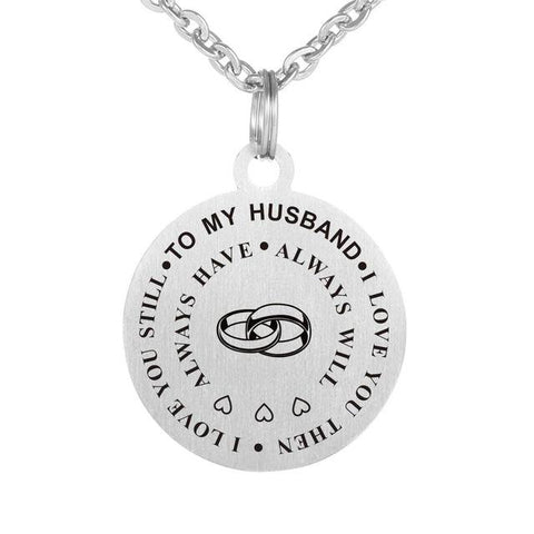 Inspirational Engraved Pendant Jewelry