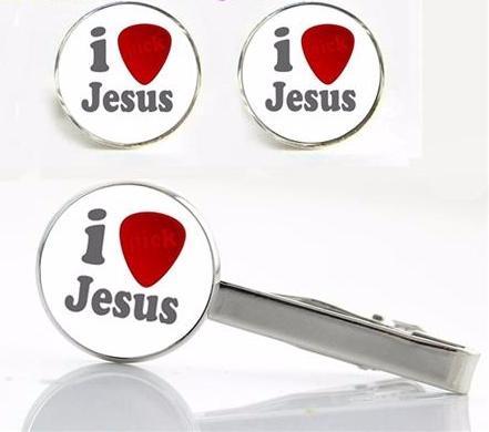 Jesus Clips & Cuff-links Set