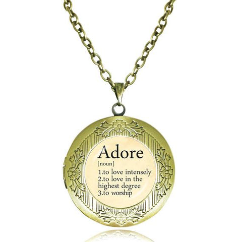 Bible Quotes Pendant Locket Necklace