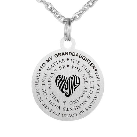 Inspirational Engraved Pendant Jewelry