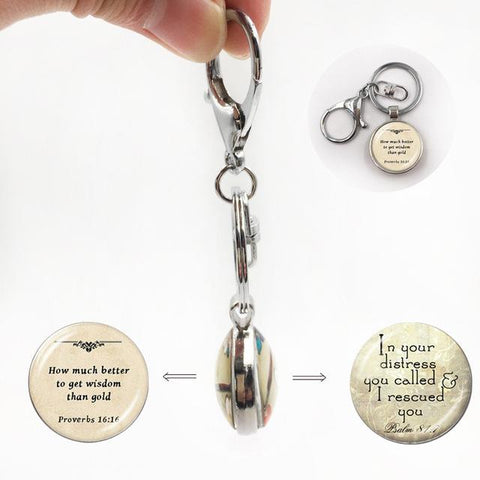 Dome Bible Verse Pendant Jewelry