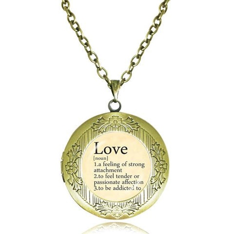 Bible Quotes Pendant Locket Necklace