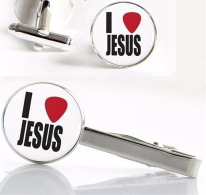Jesus Clips & Cuff-links Set