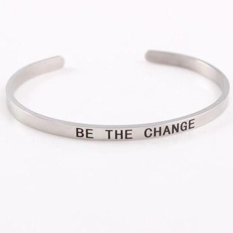 Inspirational Quote Cuff Bracelet