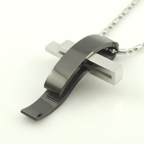 Stainless Steel Cross Pendant Necklace