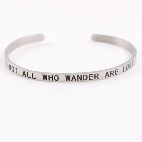 Inspirational Quote Cuff Bracelet
