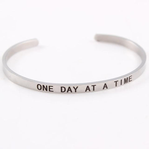Inspirational Quote Cuff Bracelet