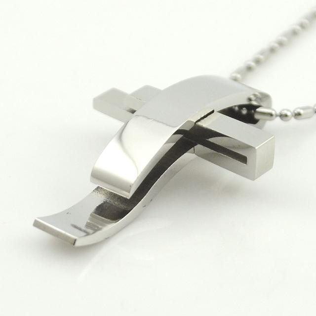 Stainless Steel Cross Pendant Necklace