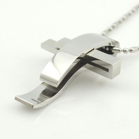Stainless Steel Cross Pendant Necklace