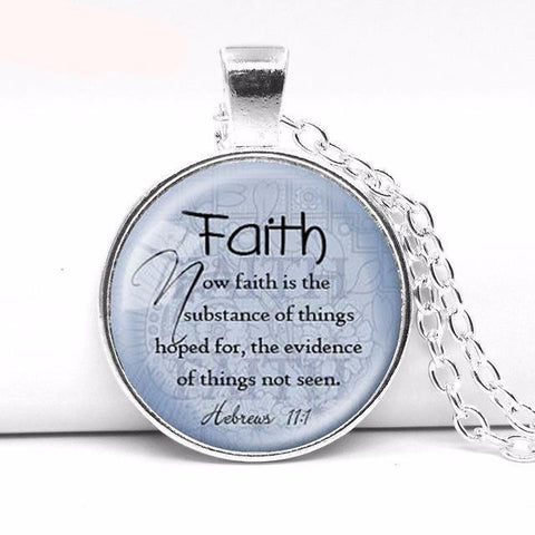 Faith Hebrews 11:1 Pendant Necklace